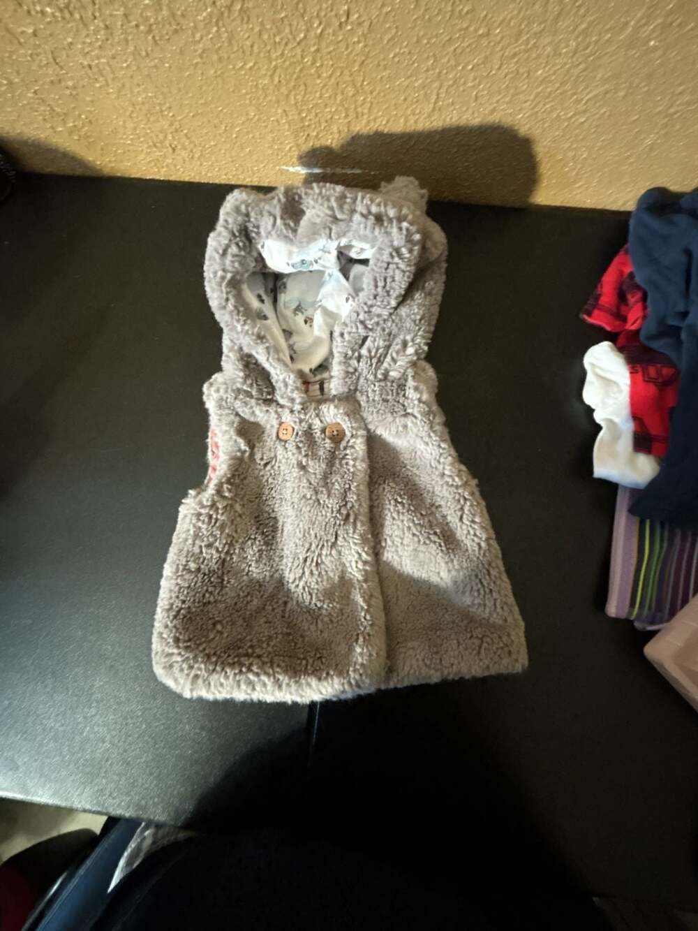 Catherine Malandrino Size 3-6M Faux Fur Vest